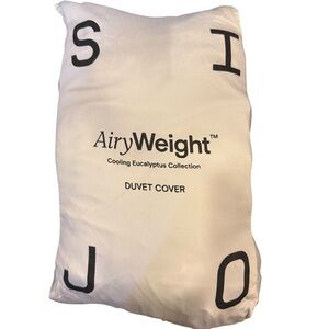 SIJO AiryWeight Cooling Eucalyptus King/Cal King Duvet Cover Color Snow